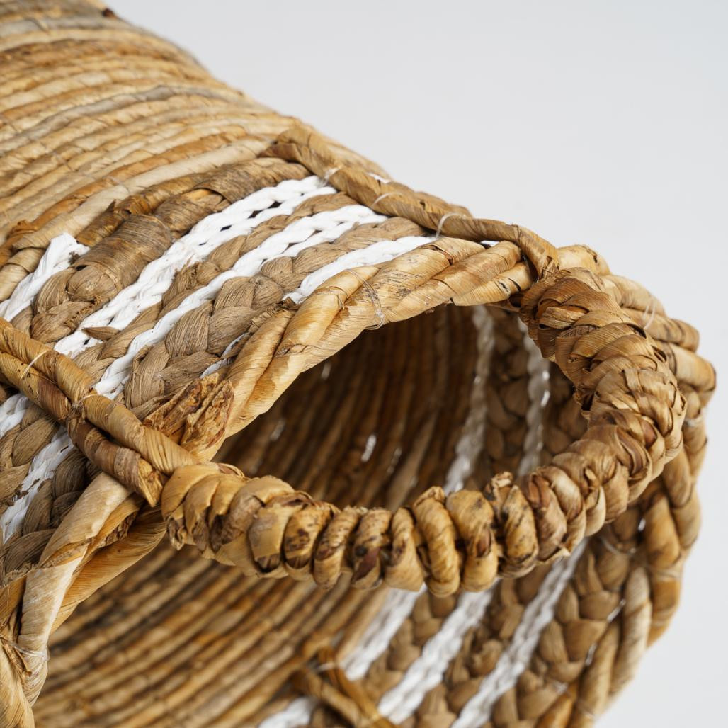 Paniers en fibre végétale L-S beige Yvo (x2) Paniers en fibre végétale L-S beige Yvo (x2)