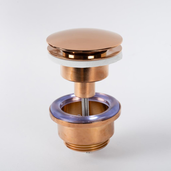 Válvula vaciado universal,pop-up, oro rosa
