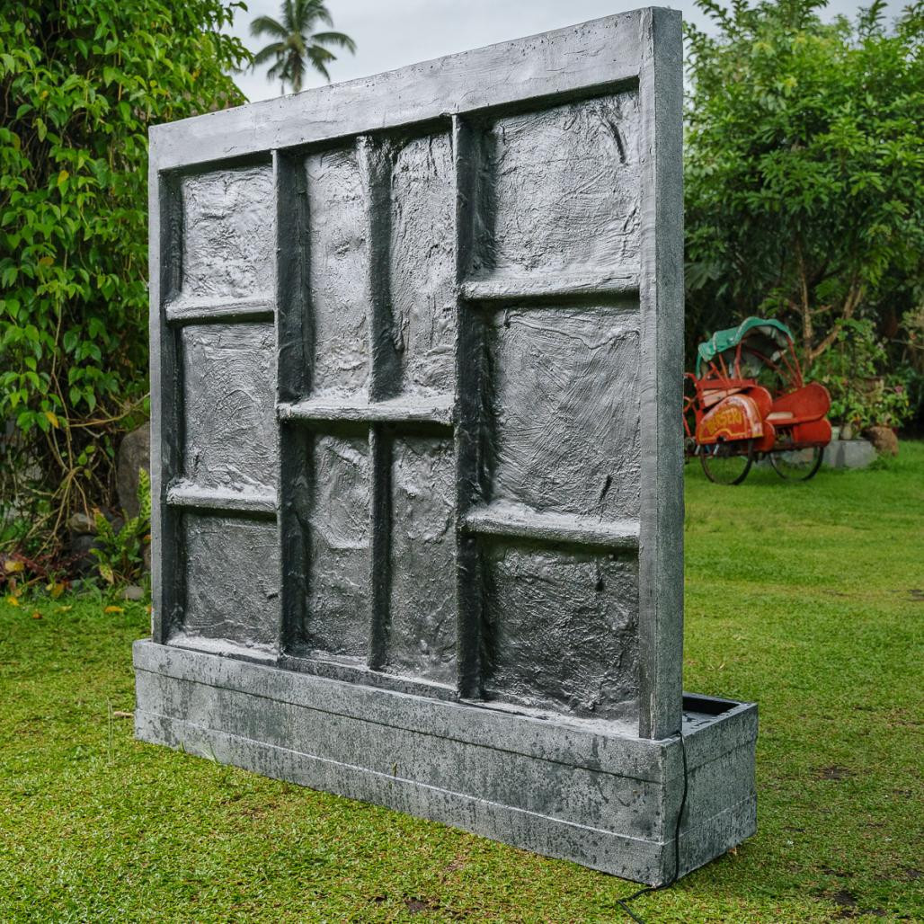 Gran fuente con el rostro en relieve de Buda 165cm Gran fuente con el rostro en relieve de Buda 165cm