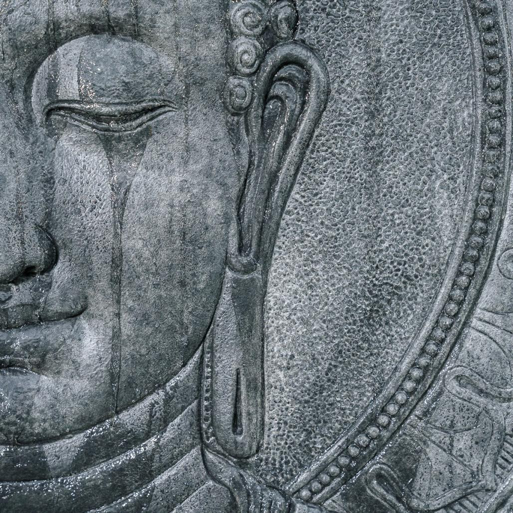 Fuente con Buda y flores de loto 165cm Fuente con Buda y flores de loto 165cm