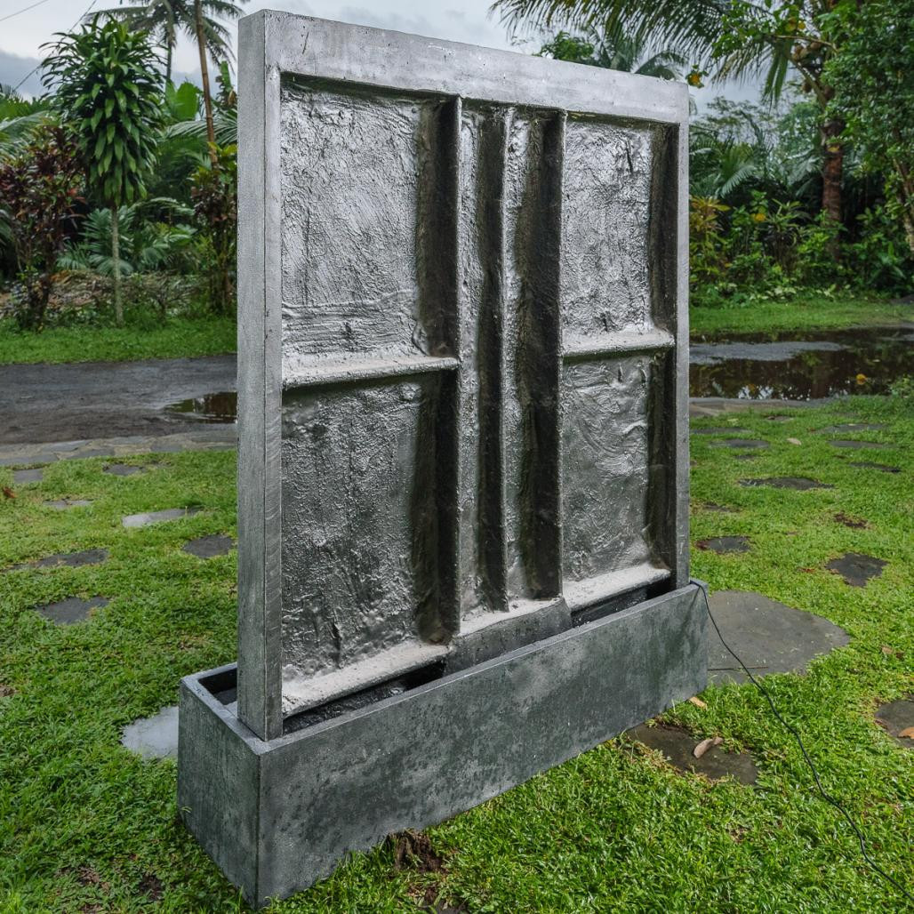 Fuente con Buda y flores de loto 165cm Fuente con Buda y flores de loto 165cm