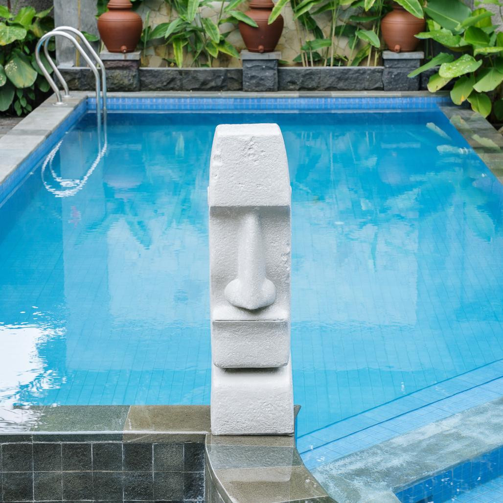 Estatua del jardàn moai de la isla de pascua 1m Estatua del jardàn moai de la isla de pascua 1m