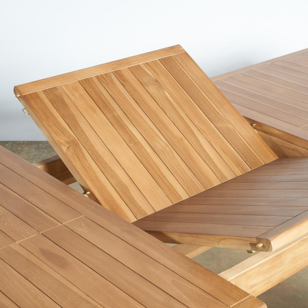 Mesa de jardà­n de teca con extensión 6/10 pers. Mao