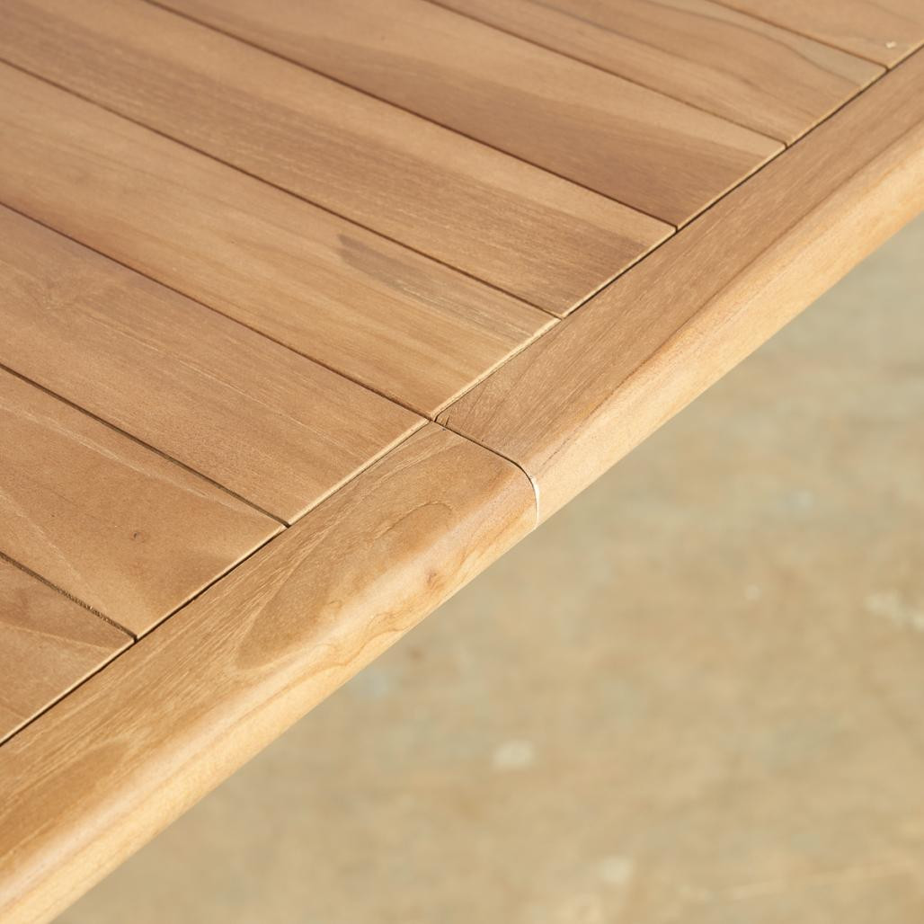 Mesa de jardà­n de teca con extensión 6/10 pers. Mao