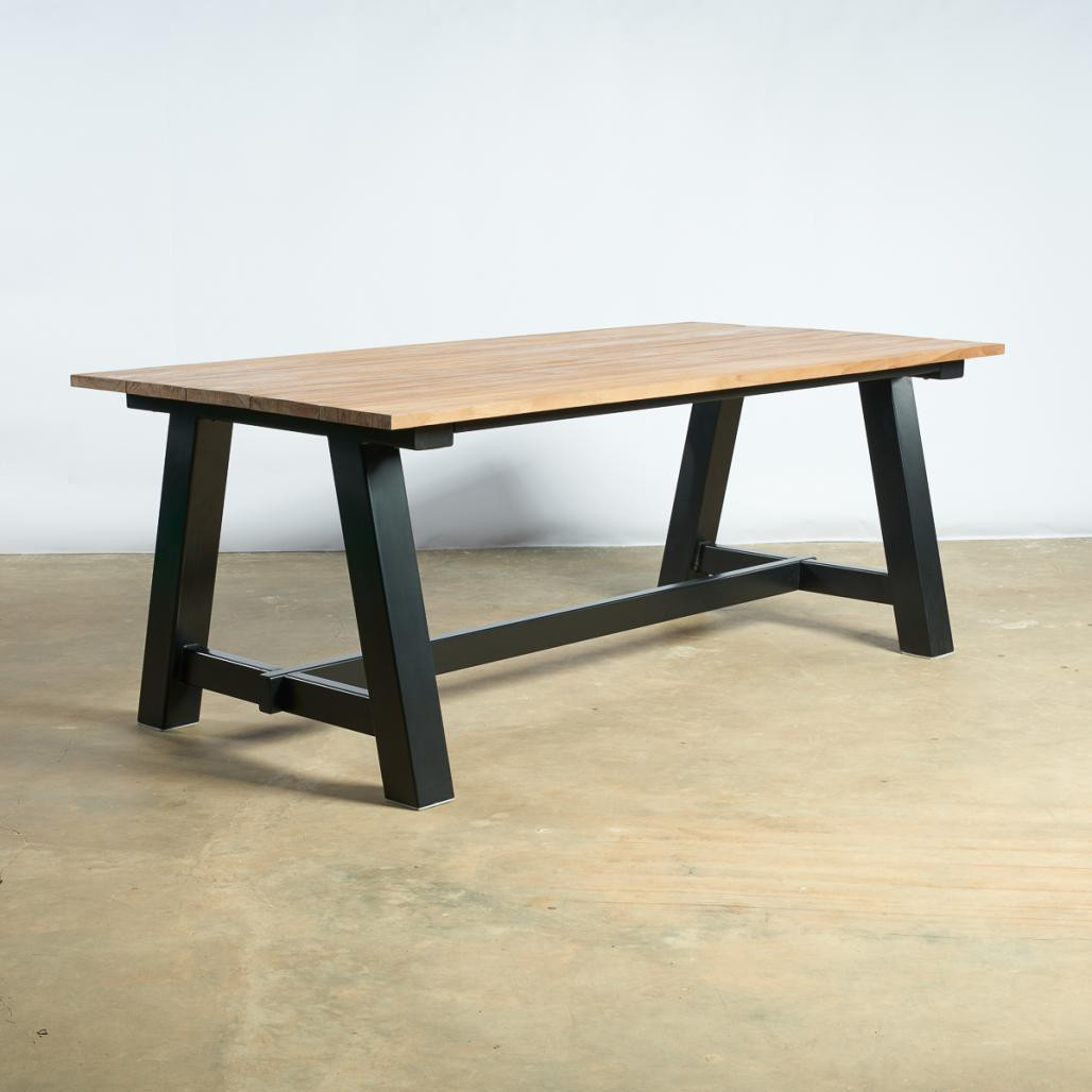 Mesa de jardà­n de teca 200 cm Paulo