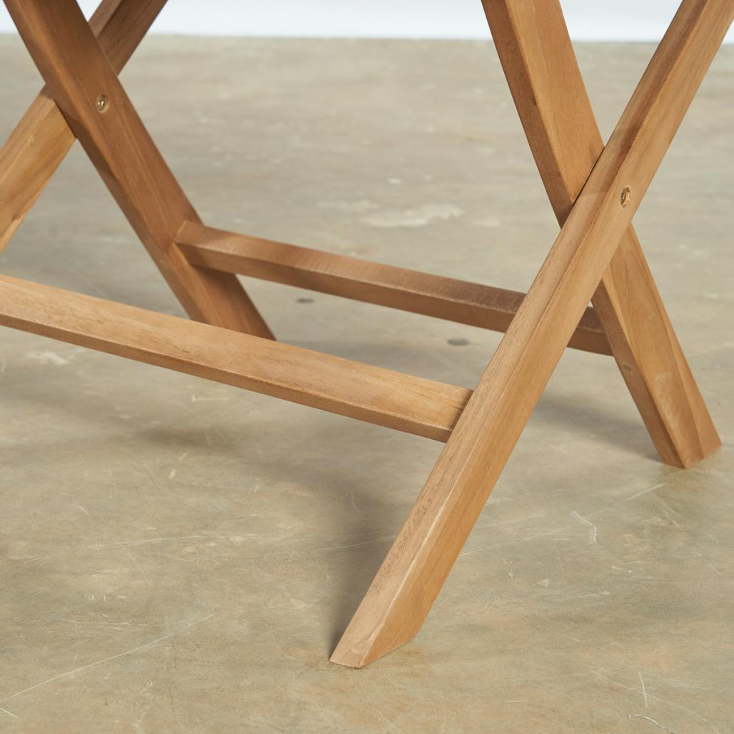 Ensemble de 2 chaises de jardin en teck pliantes Tosca Ensemble de 2 chaises de jardin en teck pliantes Tosca