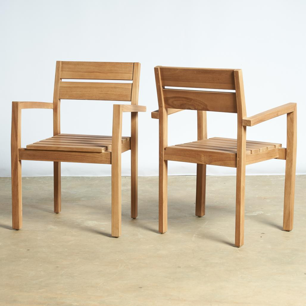 Sillón de jardàn de teca maciza Harold Sillón de jardàn de teca maciza Harold