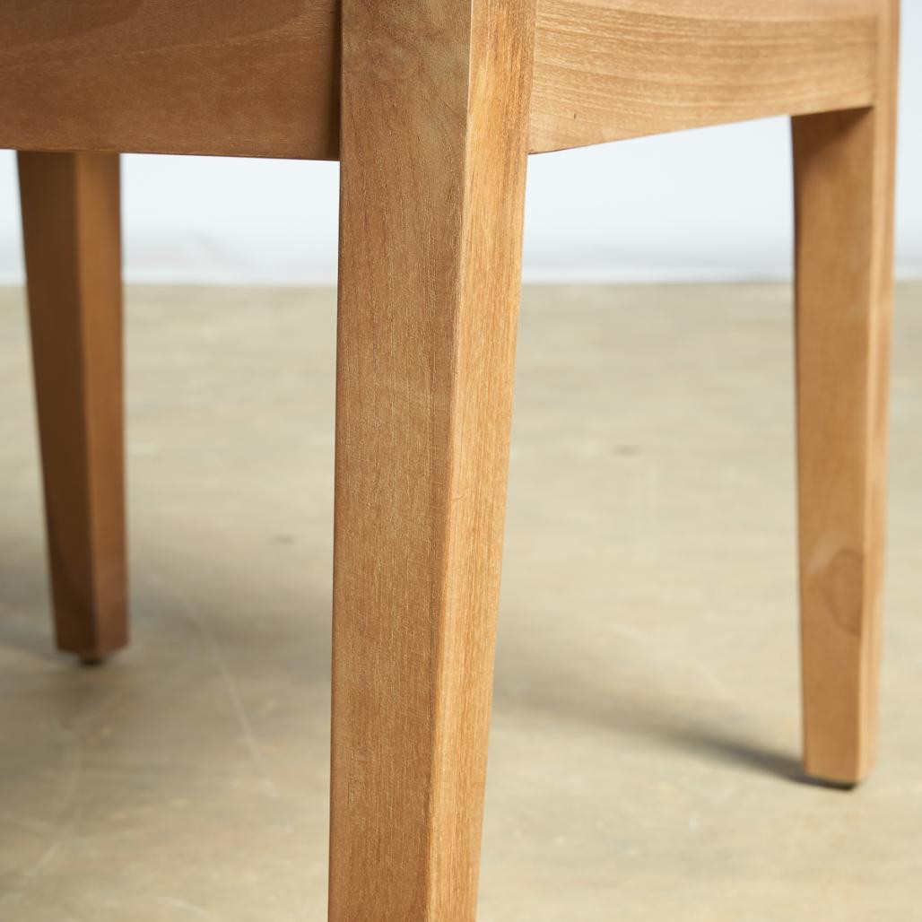 Silla de jardà­n de teca y cuerda gris oscuro Vera