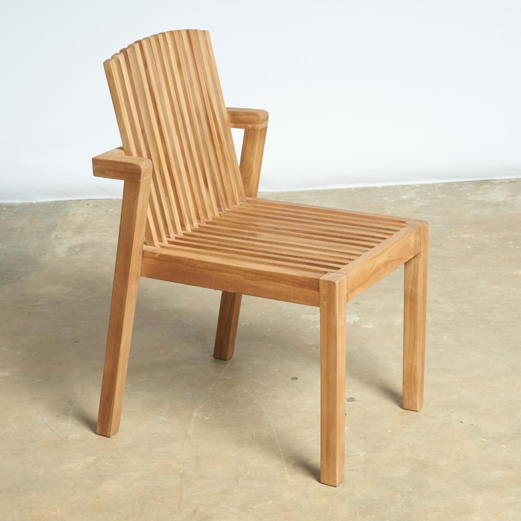 Silla de jardàn de teca maciza Imzo Silla de jardàn de teca maciza Imzo