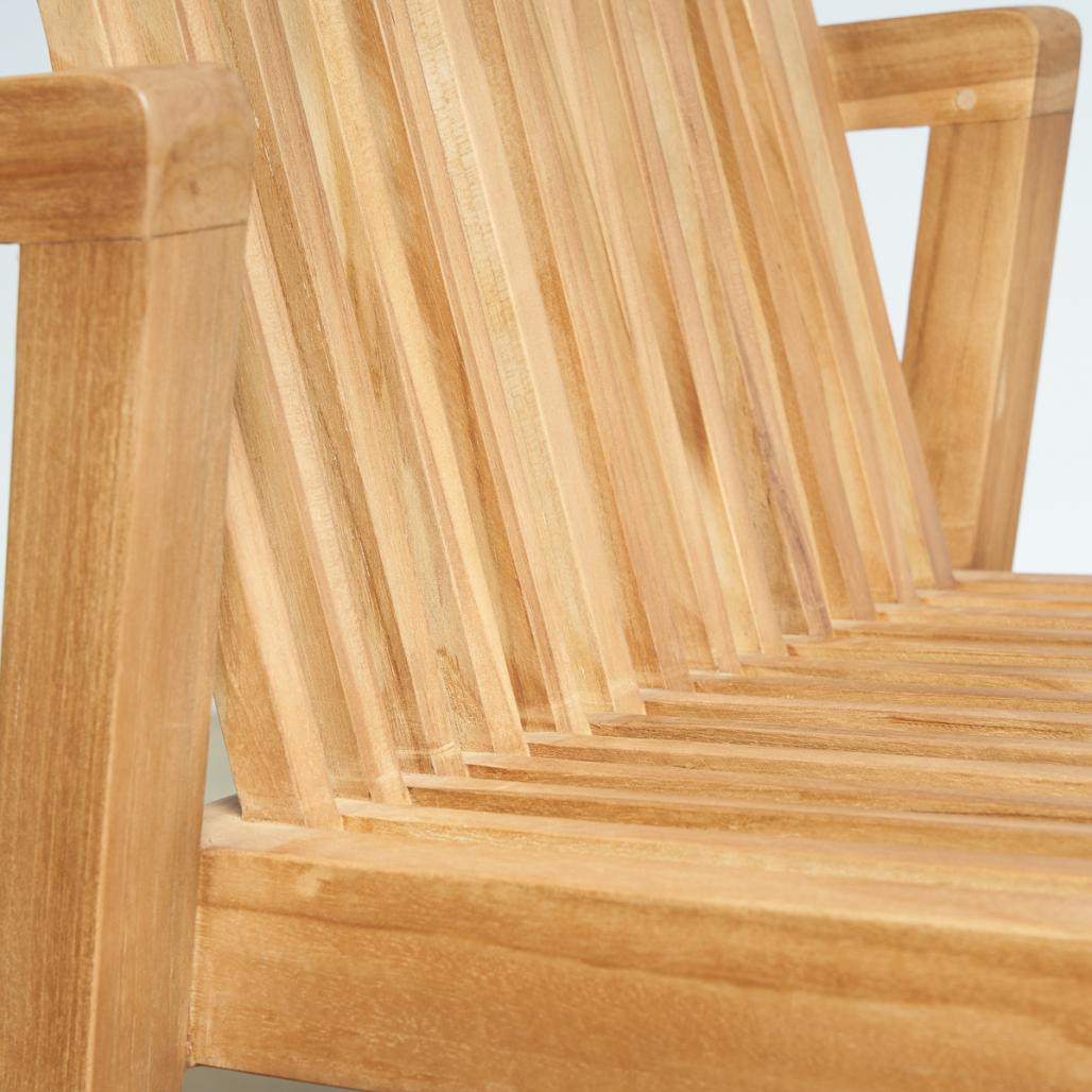 Silla de jardàn de teca maciza Imzo Silla de jardàn de teca maciza Imzo