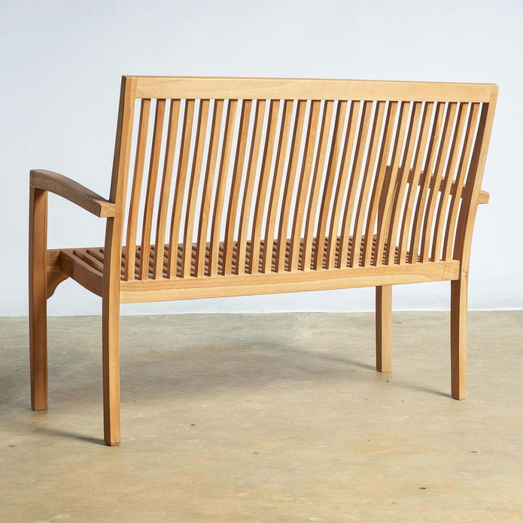 Banco de jardàn de teca maciza 120 cm Homer Banco de jardàn de teca maciza 120 cm Homer