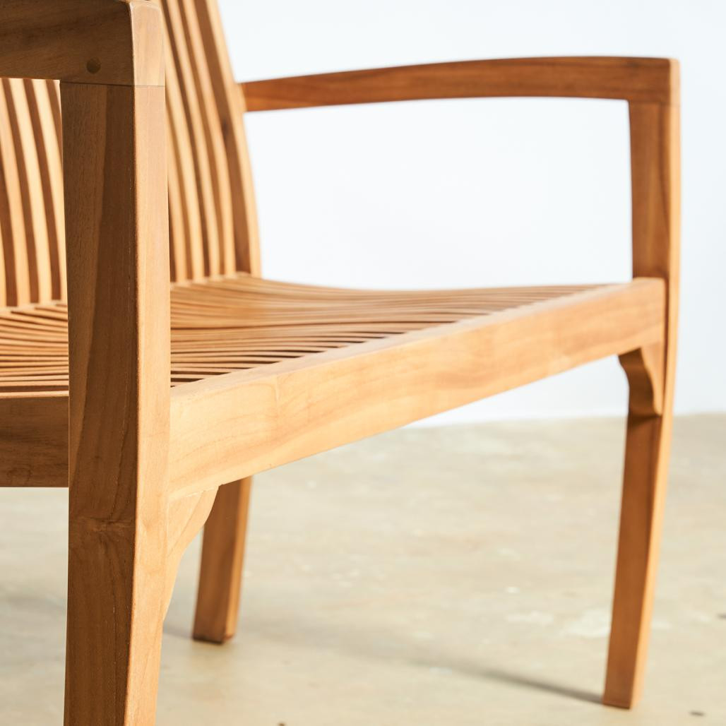 Banco de jardàn de teca maciza 120 cm Homer Banco de jardàn de teca maciza 120 cm Homer