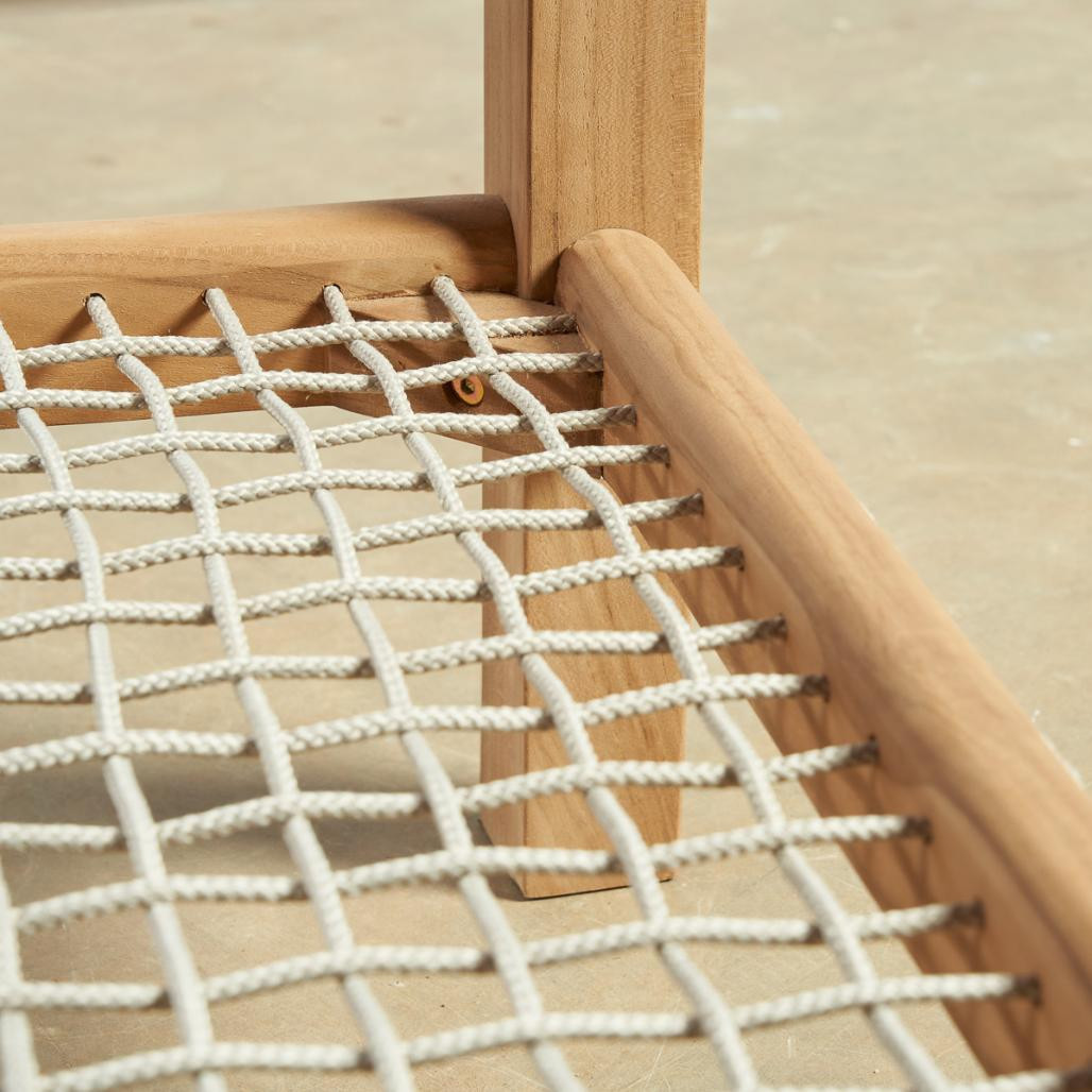 Mesita de jardà­n de teca Leina 60 cm