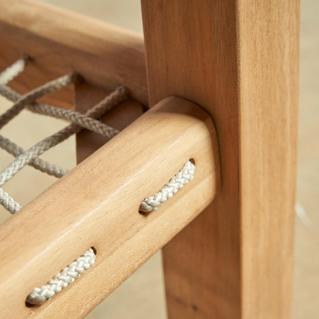 Mesita de jardà­n de teca Leina 60 cm