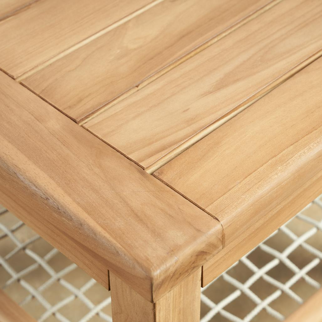 Mesita de jardà­n de teca Leina 60 cm