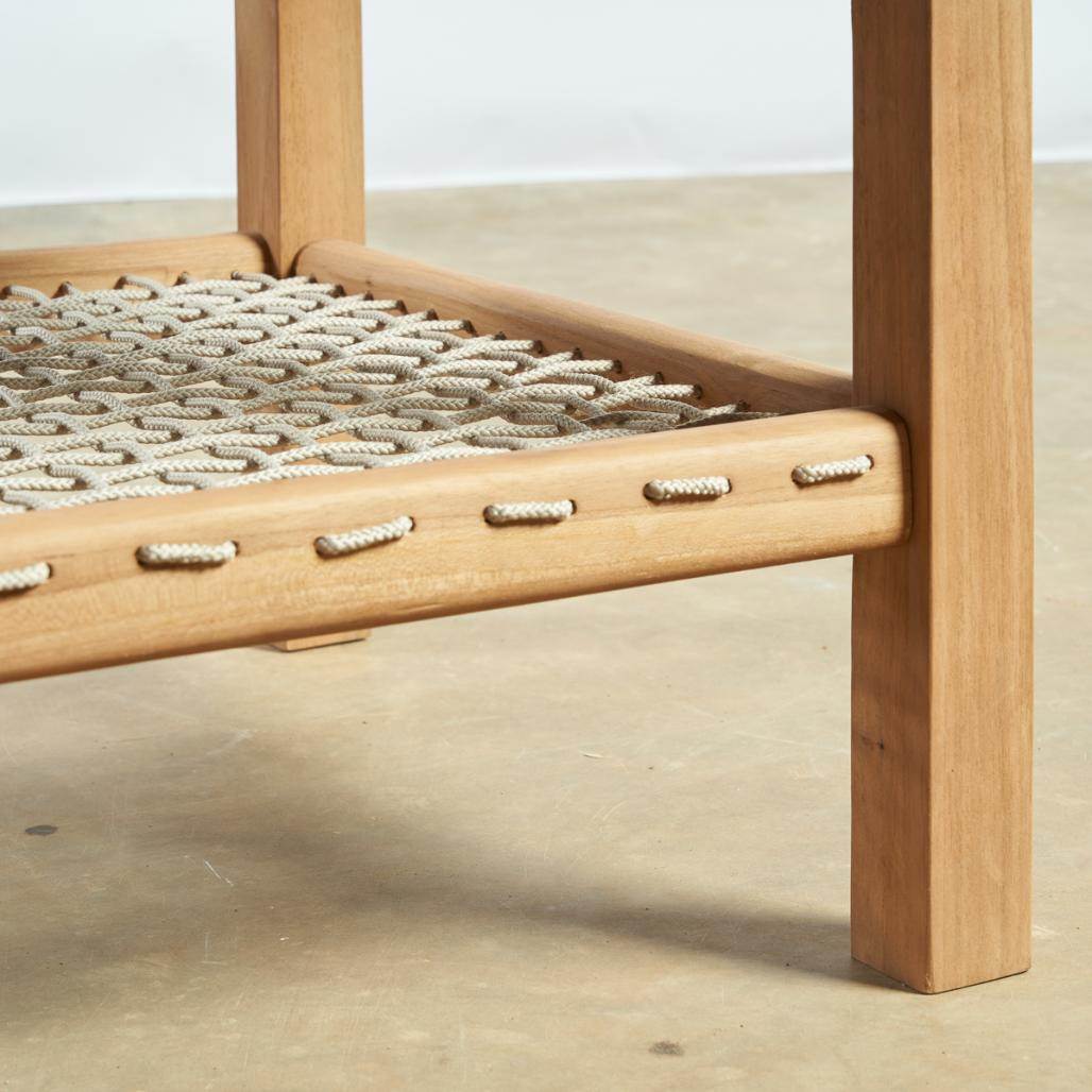 Mesita de jardà­n de teca Leina 60 cm