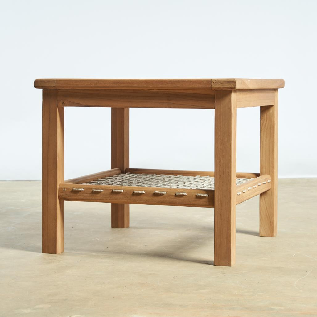 Mesita de jardà­n de teca Leina 60 cm