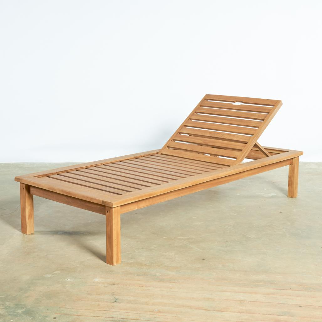 Tumbona de teca maciza Mamba
