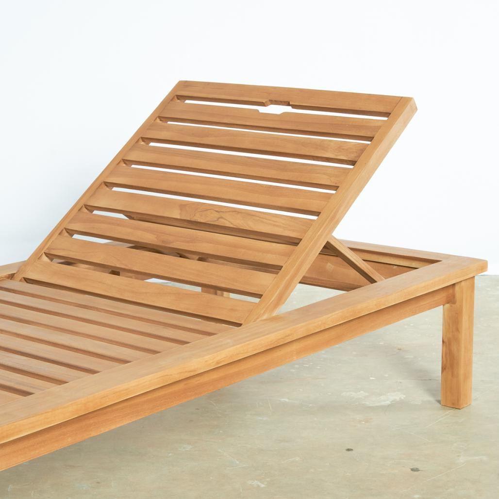 Tumbona de teca maciza Mamba