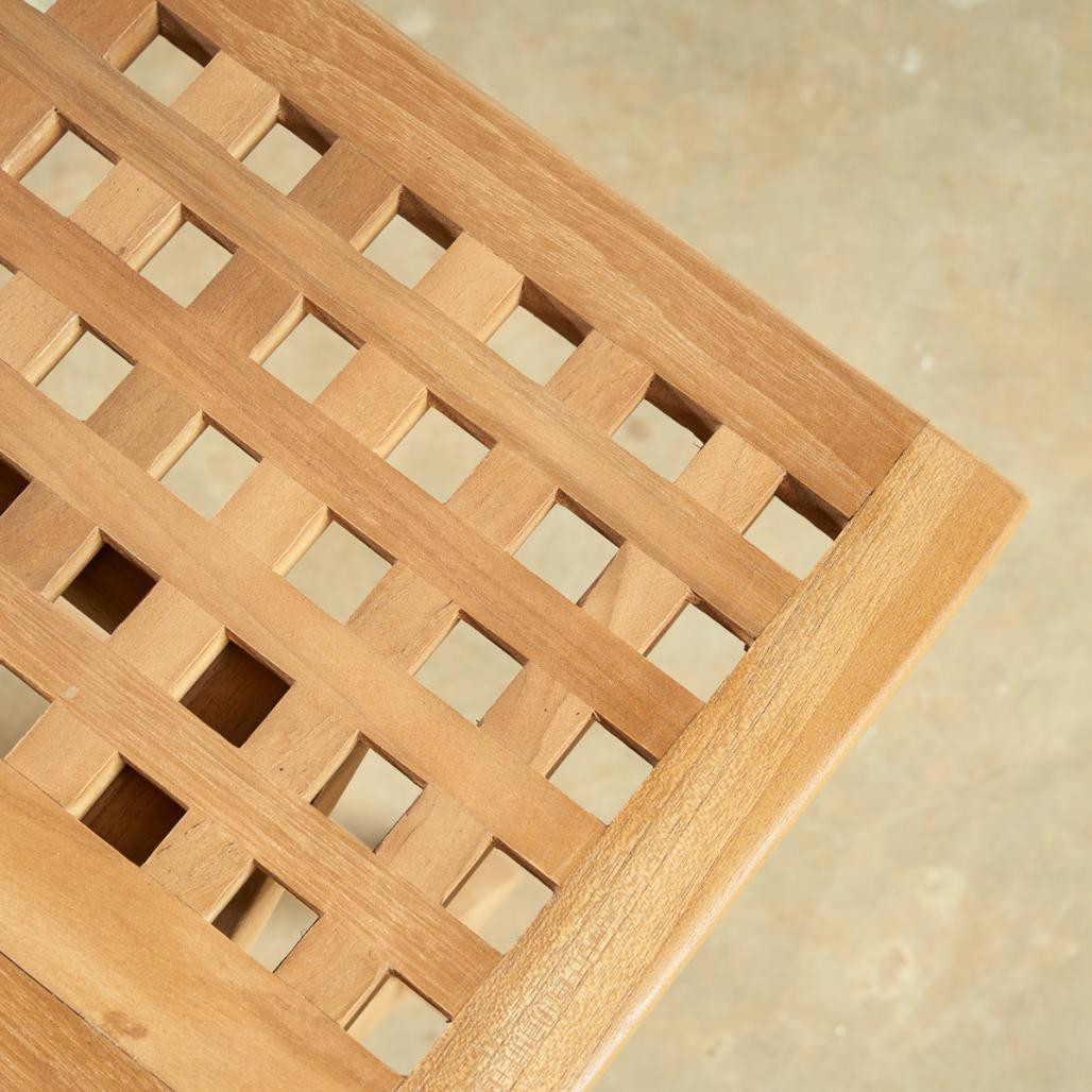 Mesita plegable de teca maciza 50 cm Asya Mesita plegable de teca maciza 50 cm Asya