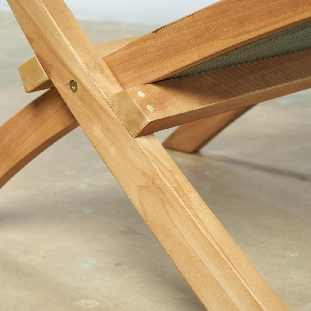 Sillón de jardà­n lounge de cuerda esmeralda Jala