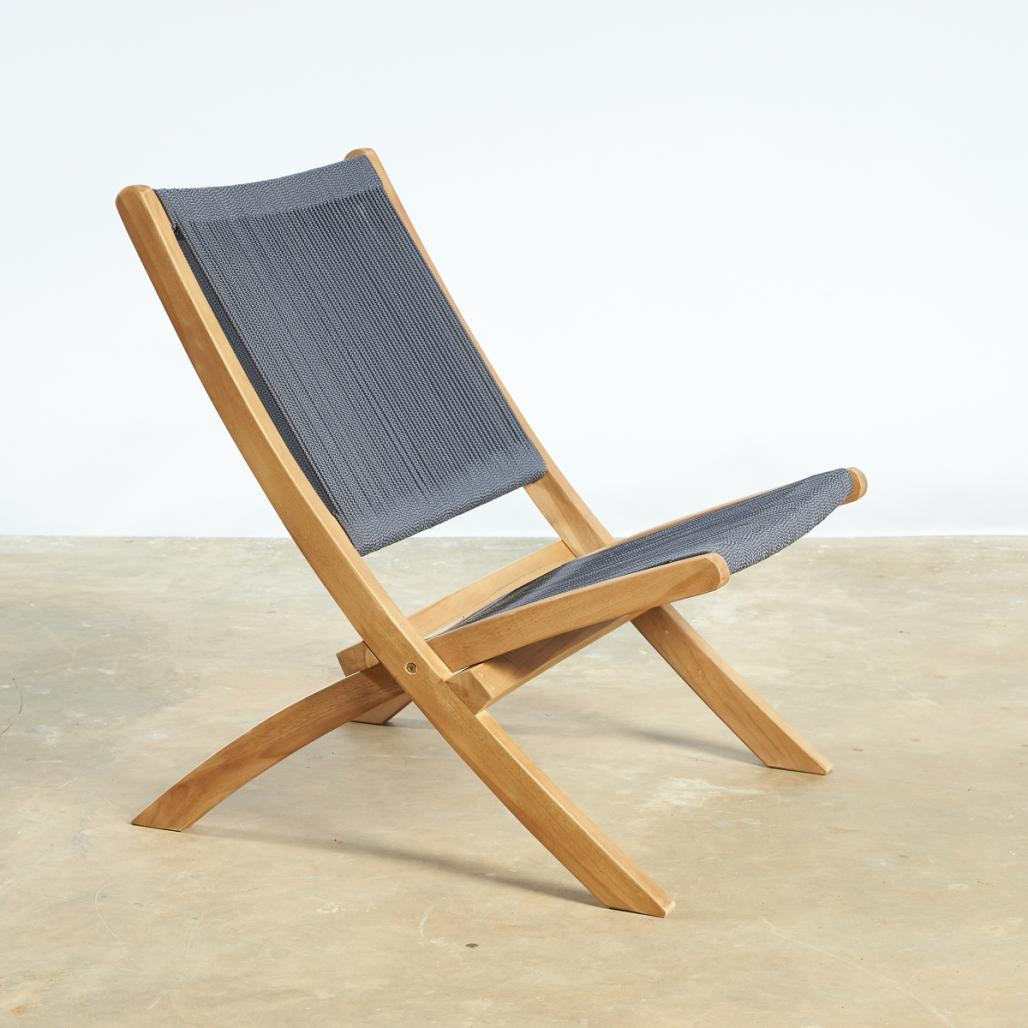 Sillón de jardàn lounge de cuerda gris oscuro Jala Sillón de jardàn lounge de cuerda gris oscuro Jala