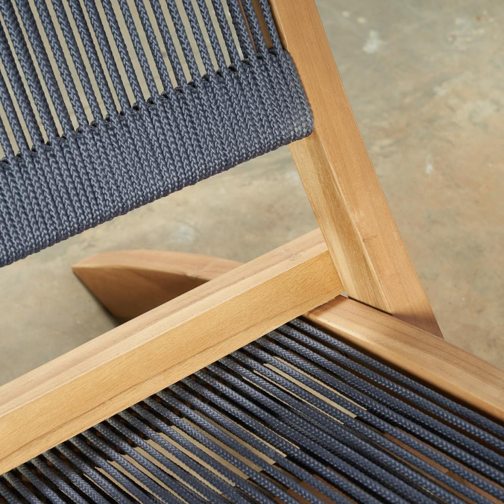 Sillón de jardàn lounge de cuerda gris oscuro Jala Sillón de jardàn lounge de cuerda gris oscuro Jala