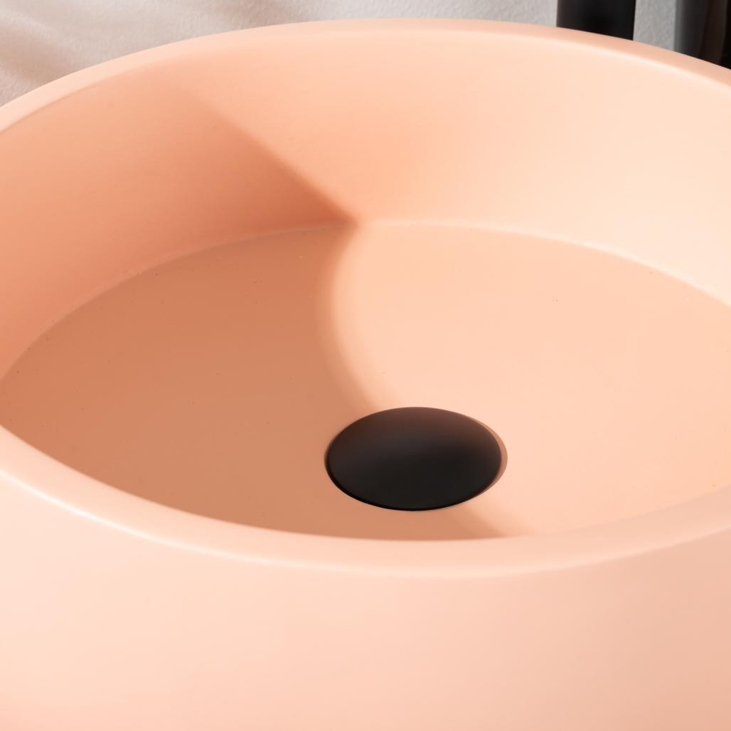 Lavabo de hormigón redondo 38cm Durazno Nox Lavabo de hormigón redondo 38cm Durazno Nox