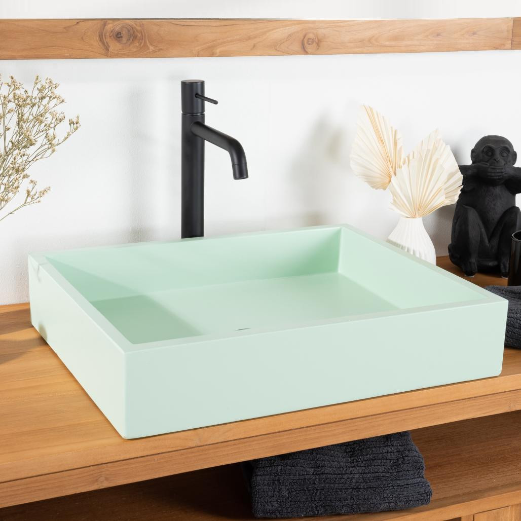 Lavabo Okia hormigón verde 50cm