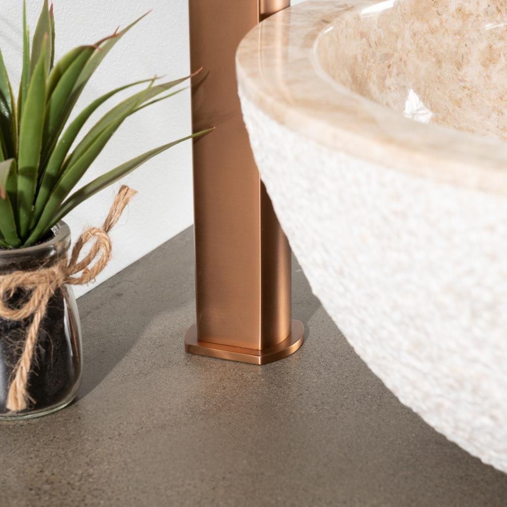 Grifo mezclador para lavabo Louga de cobre cepillado Grifo mezclador para lavabo Louga de cobre cepillado