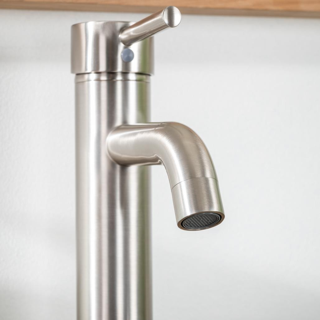 Mezclador de baño para lavabo Narva níquel cepillado