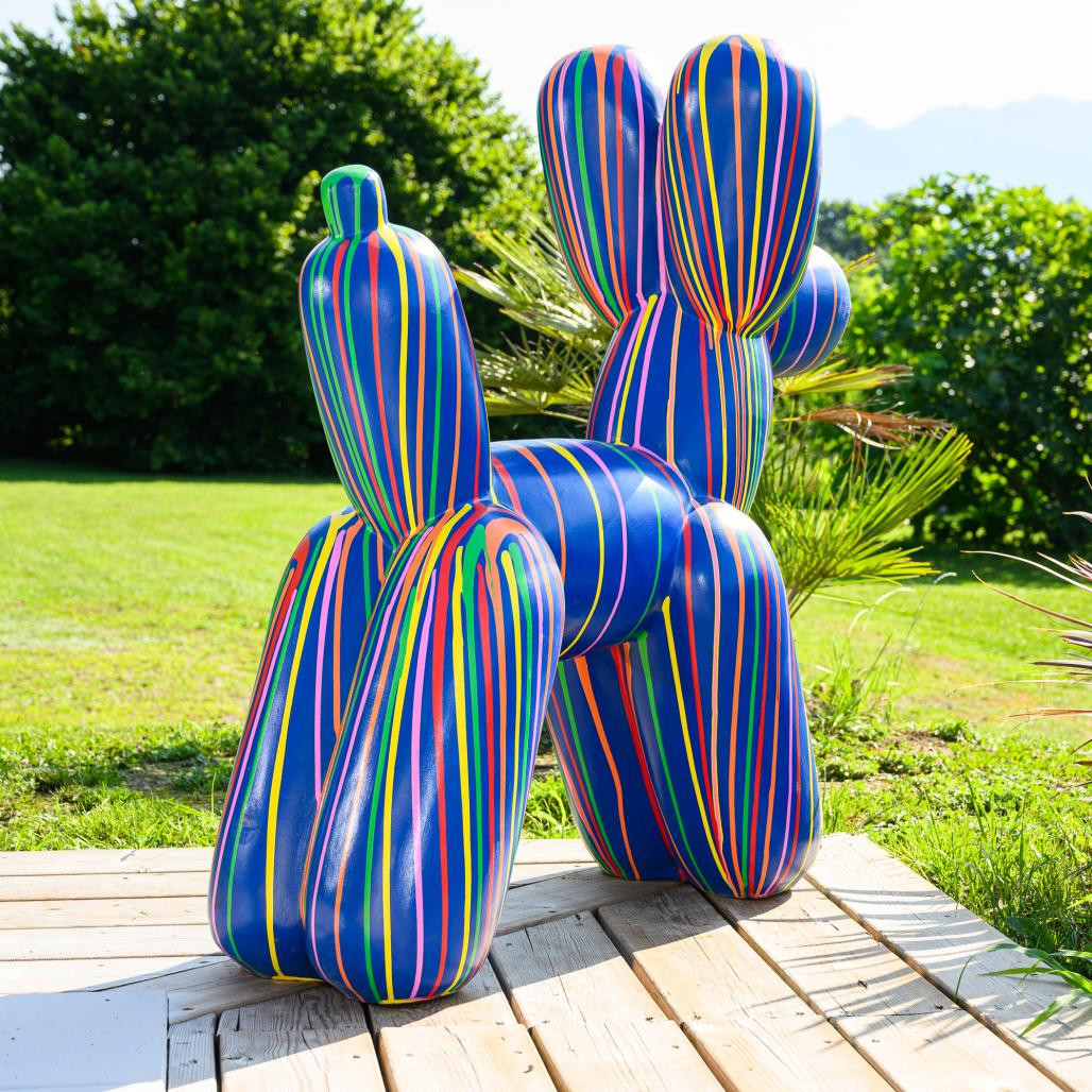 Estatua perro globo trash 100 cm Estatua perro globo trash 100 cm