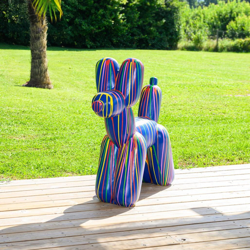 Estatua perro globo trash 100 cm Estatua perro globo trash 100 cm