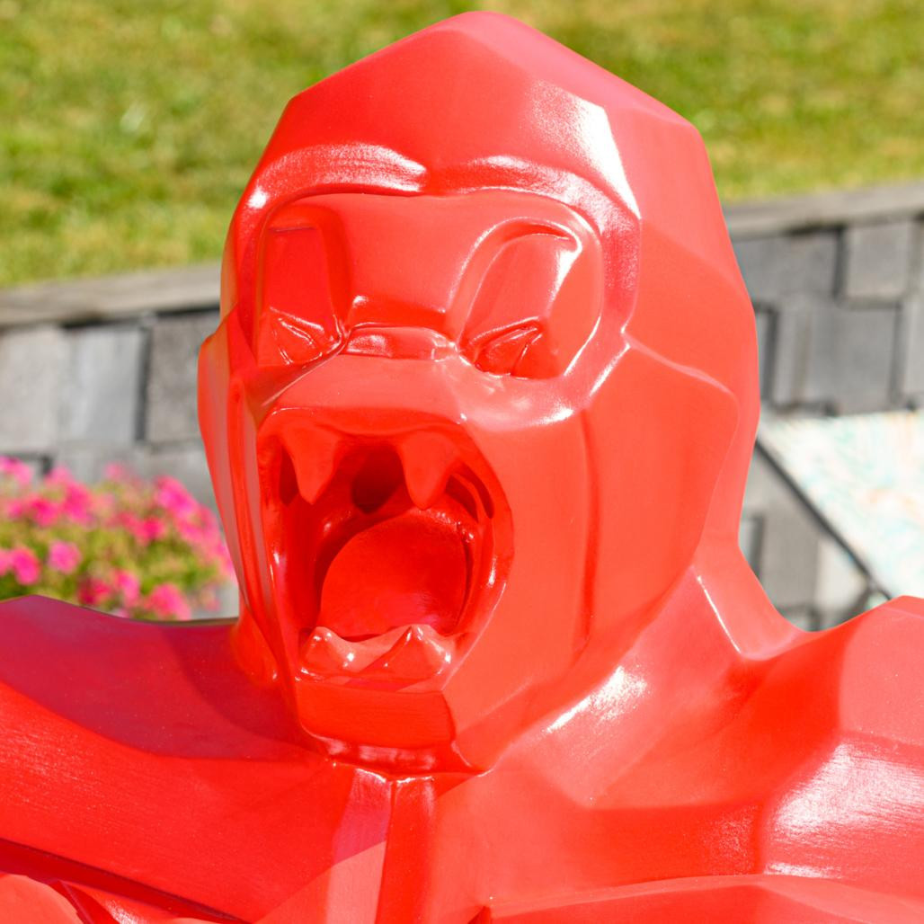 Estatua gorila kong rojo 150 cm Estatua gorila kong rojo 150 cm