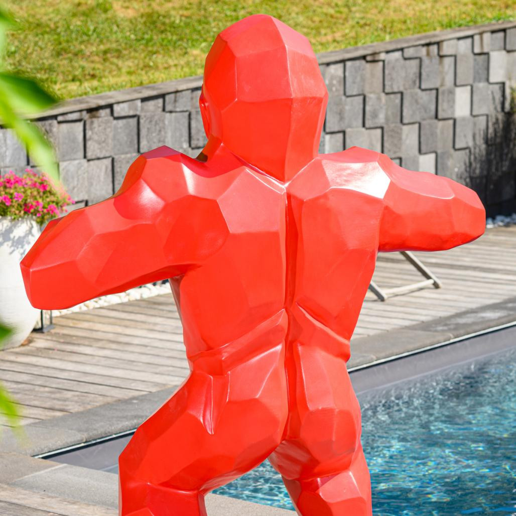 Estatua gorila kong rojo 150 cm Estatua gorila kong rojo 150 cm
