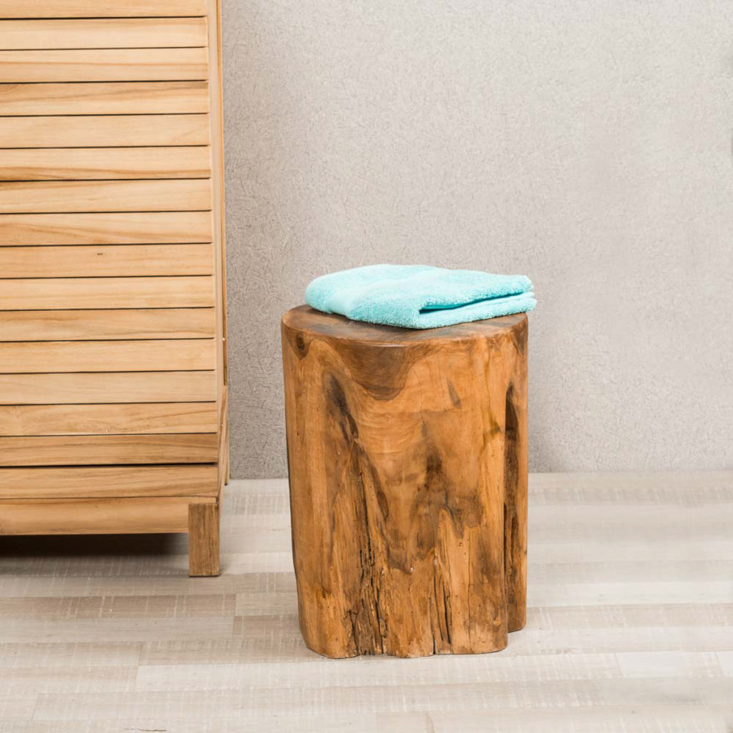 Taburete de madera de raíz de teca LODGE Taburete de madera de raíz de teca LODGE