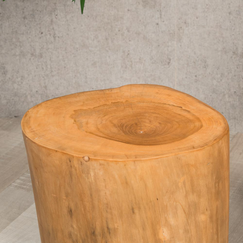Taburete de madera de raíz de teca LODGE Taburete de madera de raíz de teca LODGE