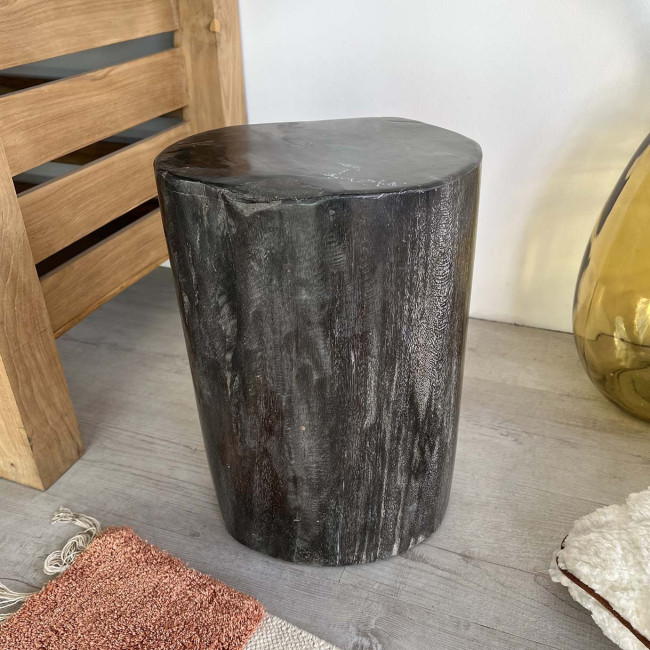 TABURETE MADERA PETRIFICADA maciza