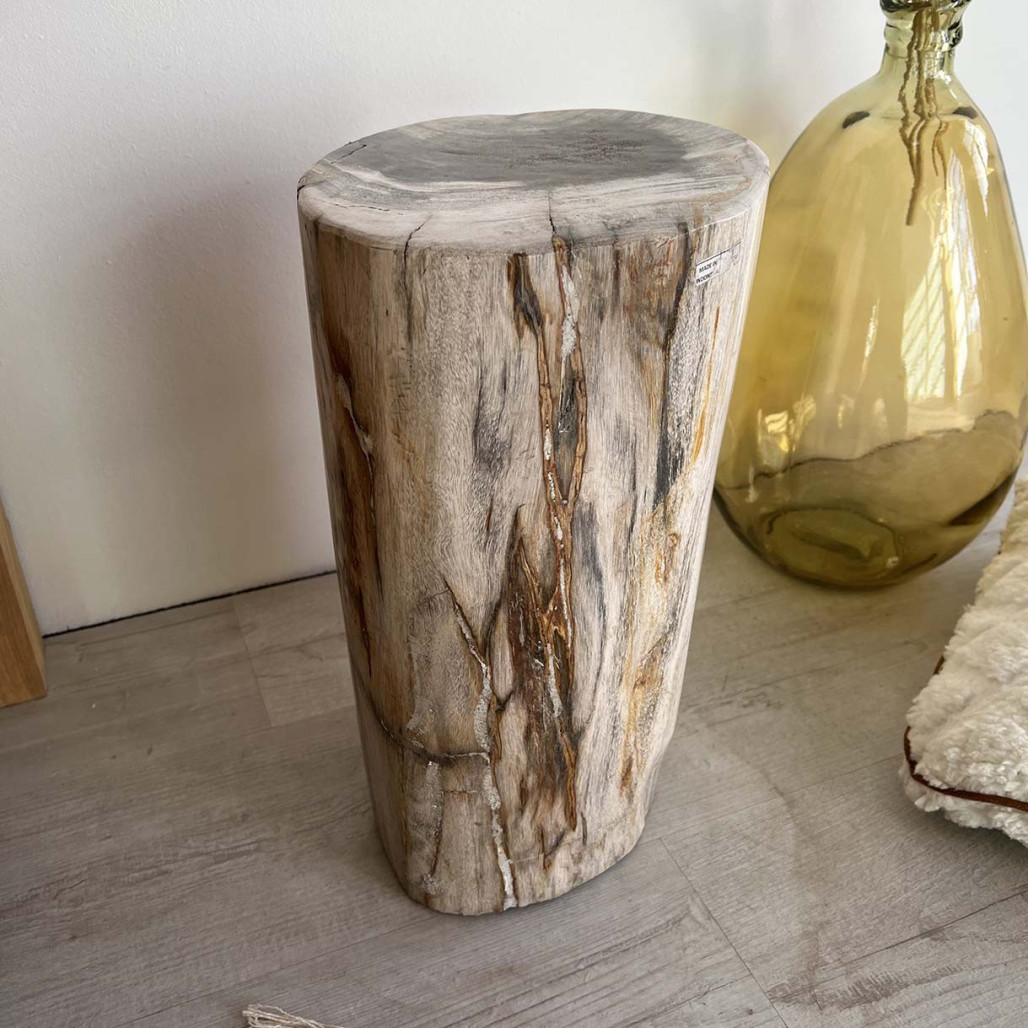 TABURETE DE MADERA petrificada TABURETE DE MADERA petrificada
