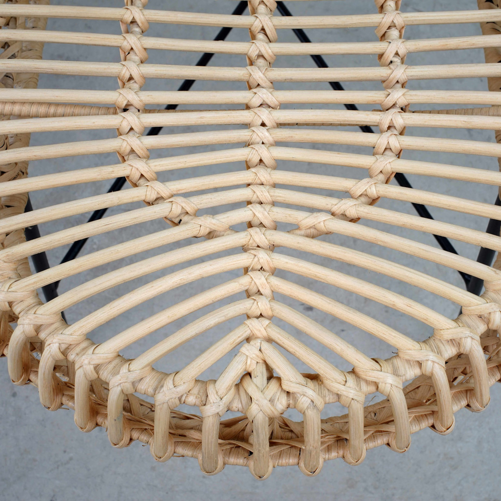 Banco de exterior en ratán Broucke