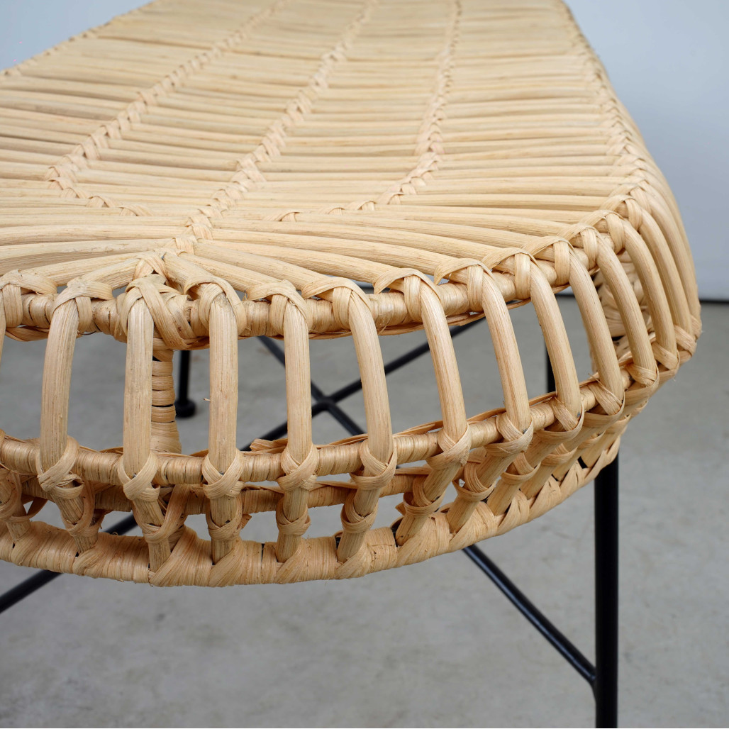 Banco de exterior en ratán Broucke