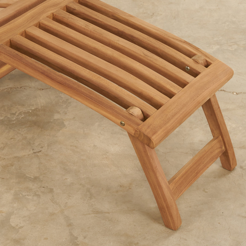 Tumbona de teca maciza Audrey