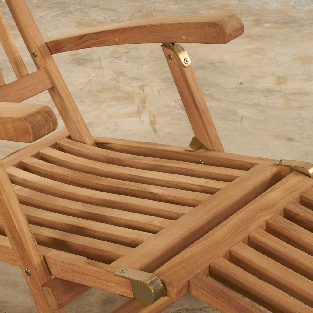 Tumbona de teca maciza Audrey