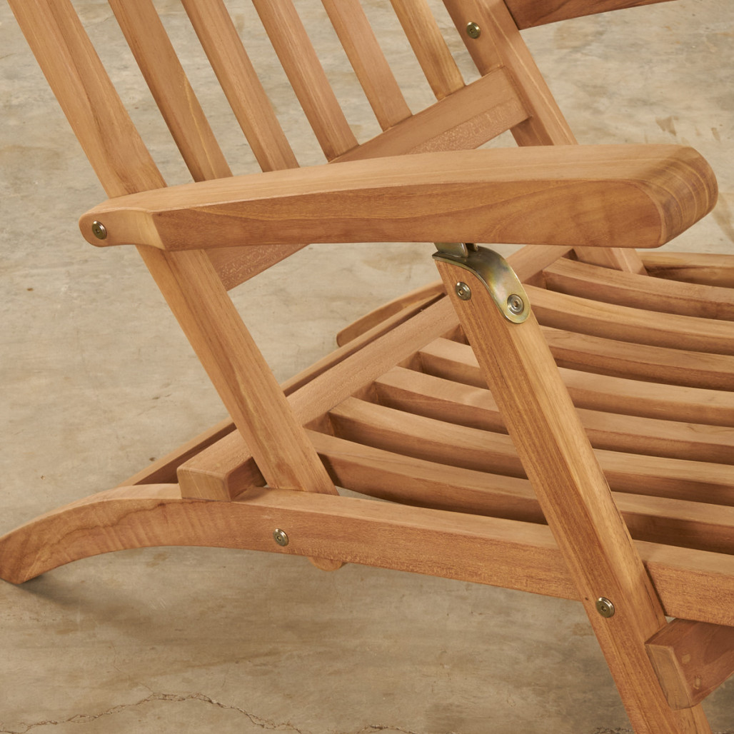 Tumbona de teca maciza Audrey