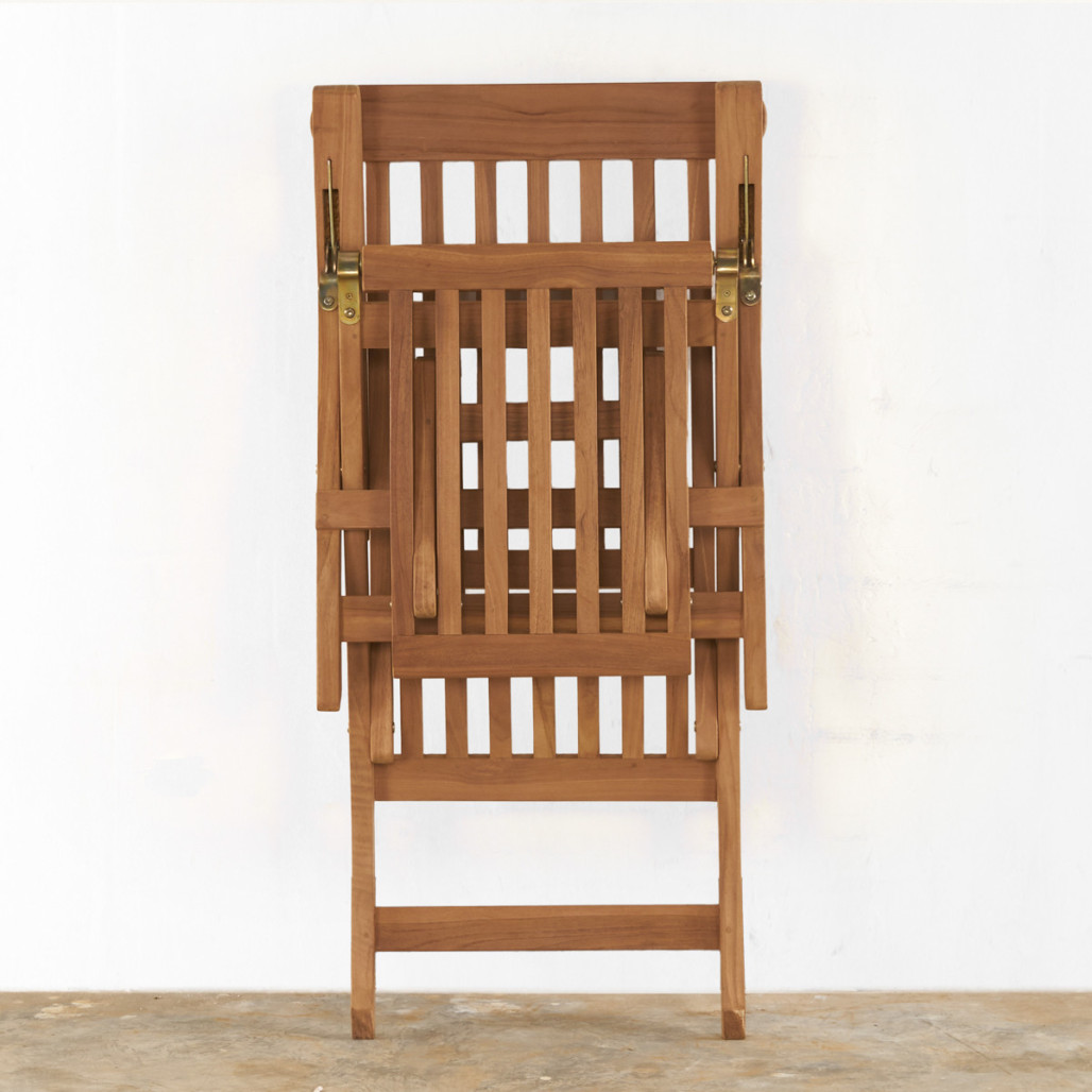 Tumbona de teca maciza Audrey