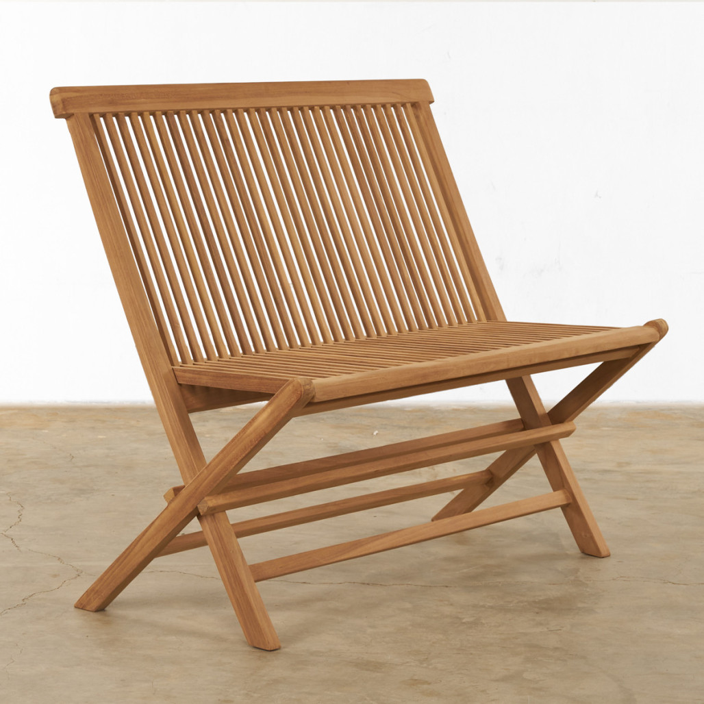 Banco de jardín de teca plegable Audrey