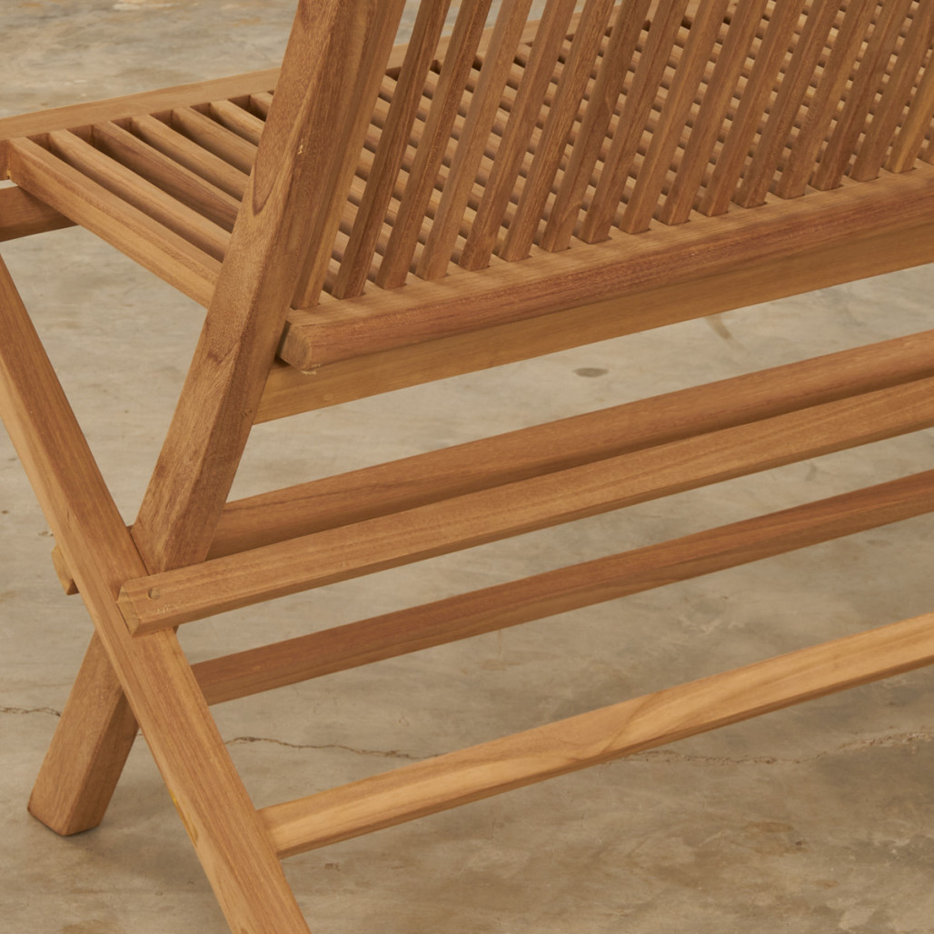 Banco de jardín de teca plegable Audrey