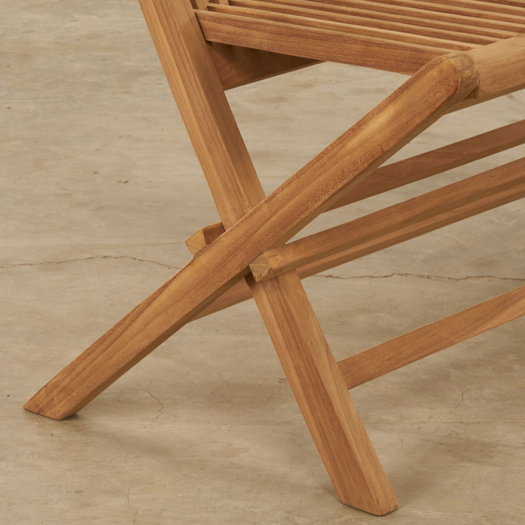 Banco de jardín de teca plegable Audrey