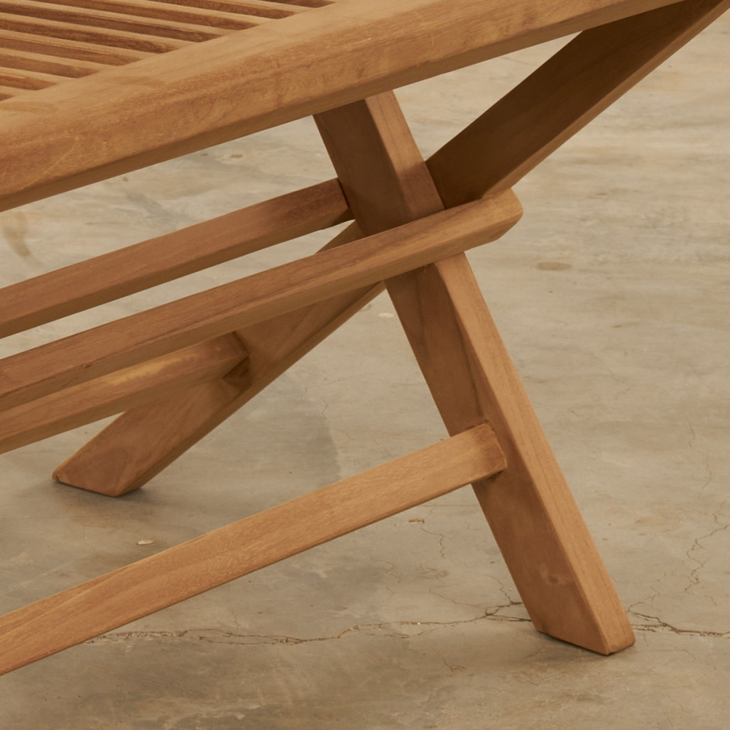 Banco de jardín de teca plegable Audrey