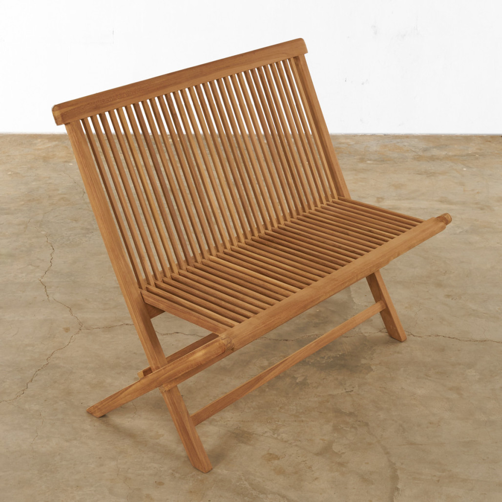 Banco de jardín de teca plegable Audrey